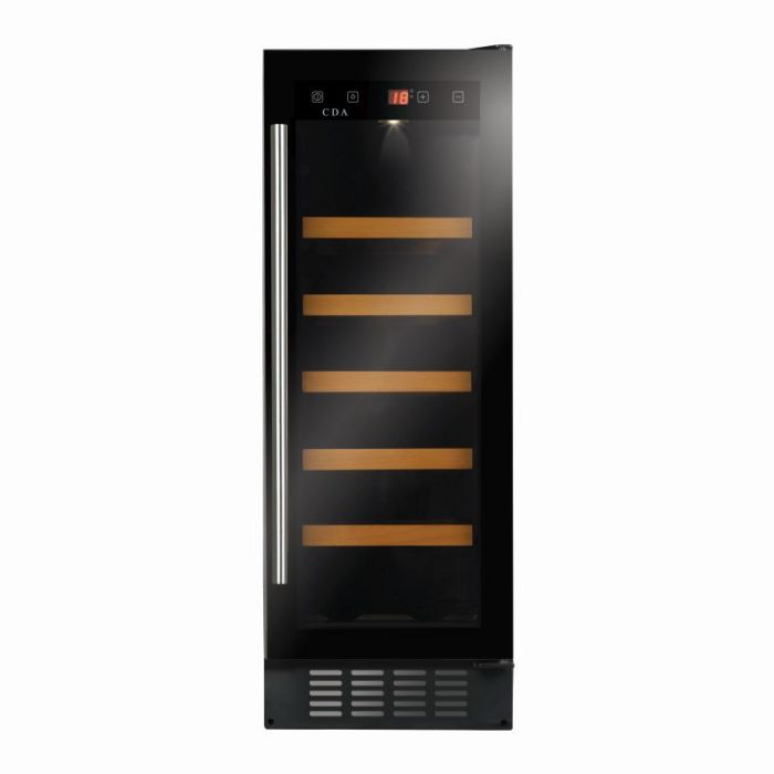 CDA Freestanding/Under Counter Slimline Wine Cooler Black - FWC304BL