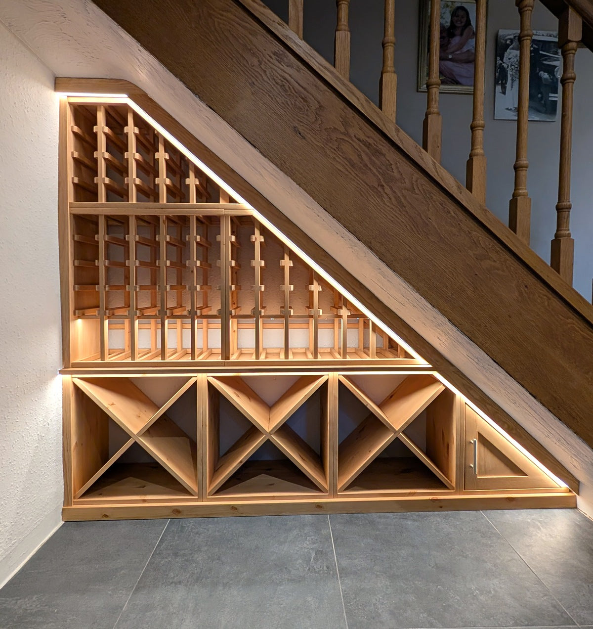 Solid Pine Wine Storage Cube