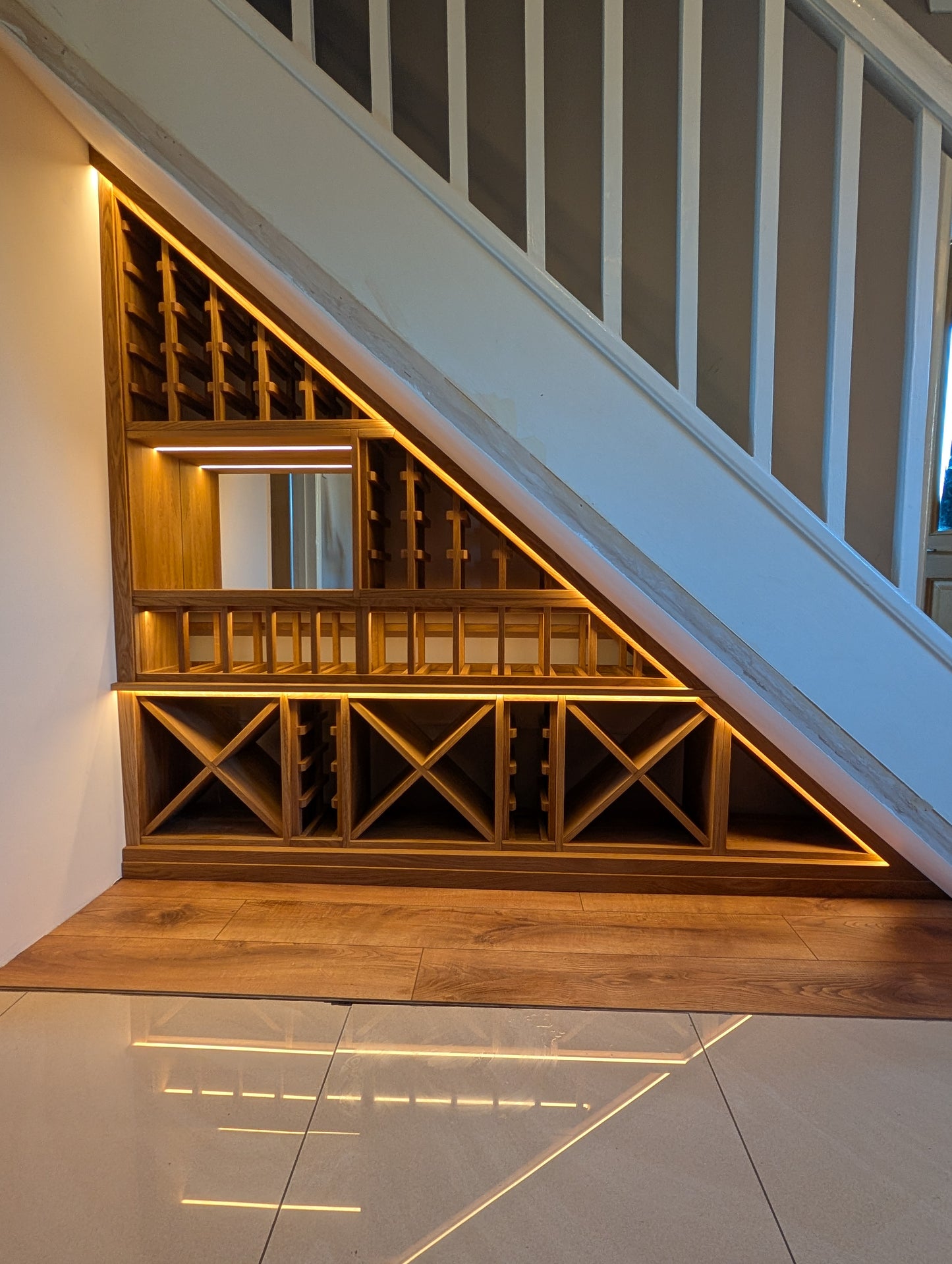 Solid Oak Wine Storage Cube