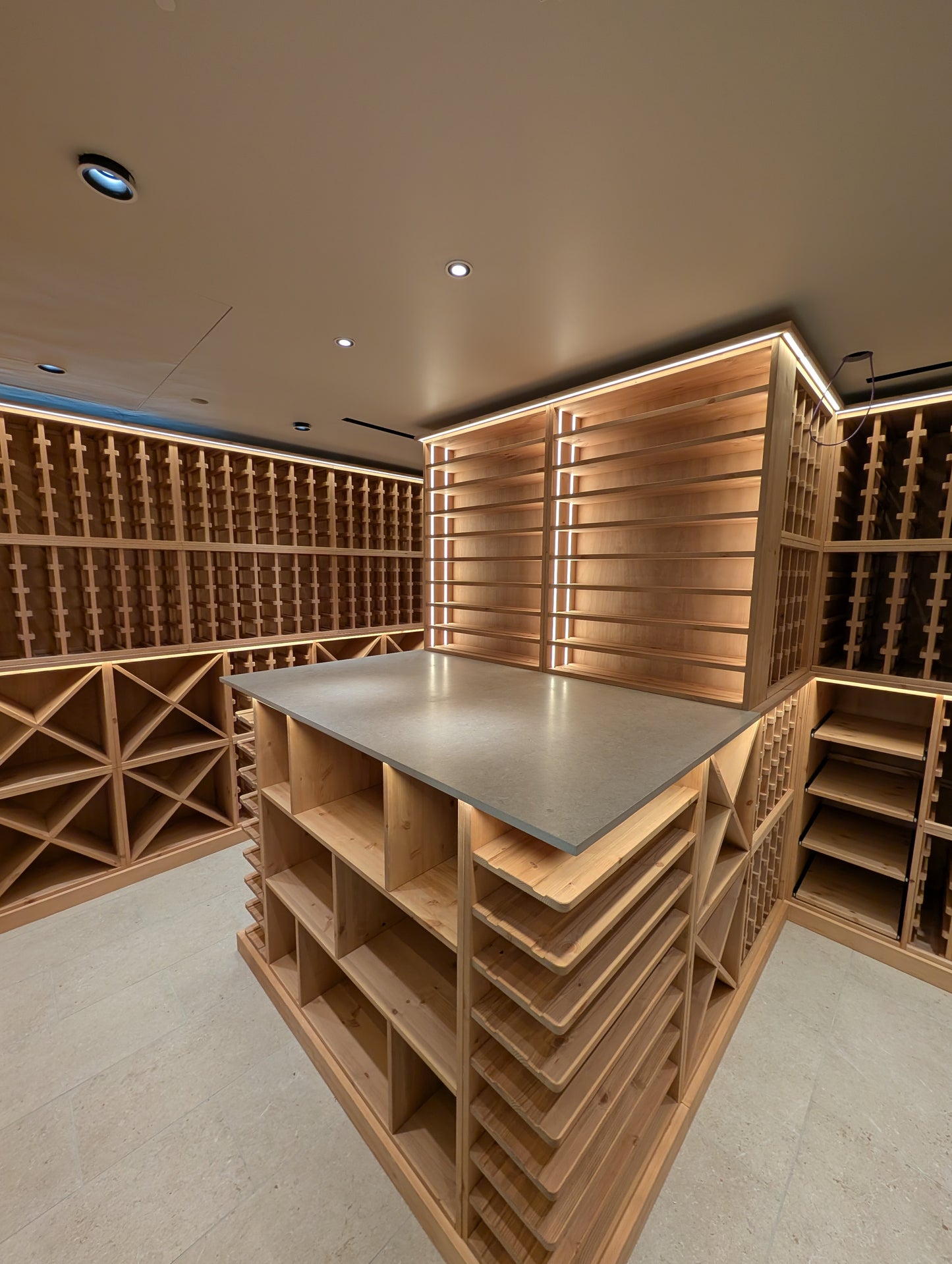 Solid Pine Wine Storage Cube