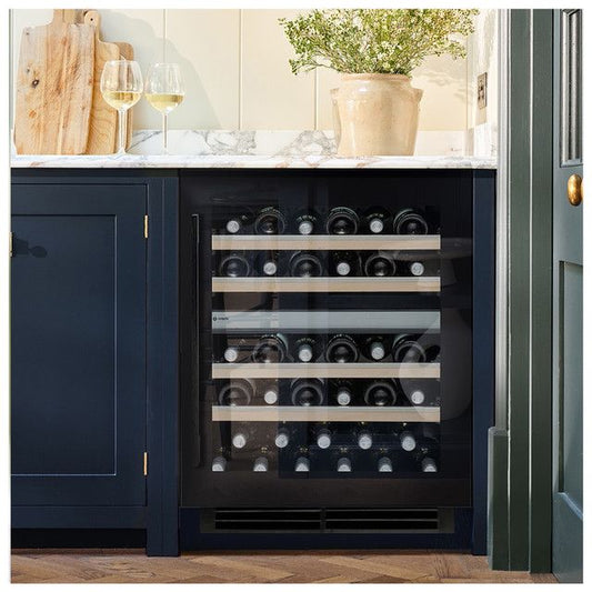 Caple Wine Cabinet 595mm Sense 2 Zone Black - CA/WI6136BG
