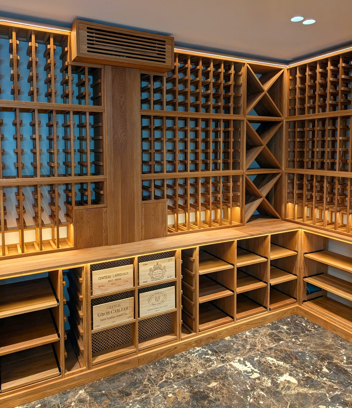 Solid Oak Wine Storage Cube