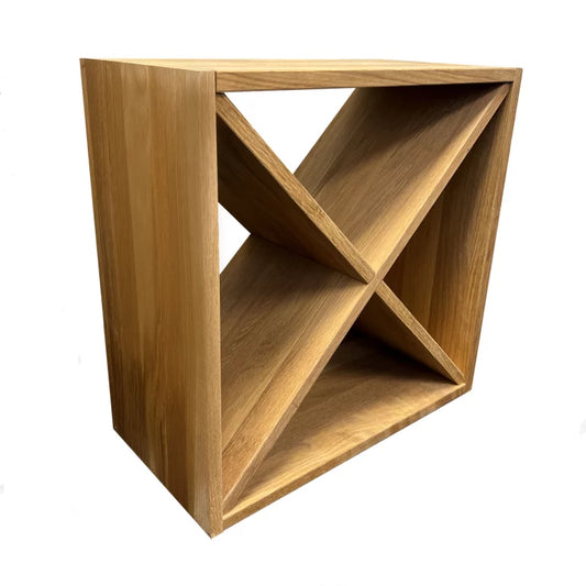 Solid Oak Wine Storage Cube